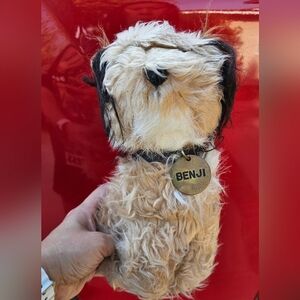 Vintage 1978 Dakin Benji Plush Dog – Mulberry Square Productions With Collar Tag